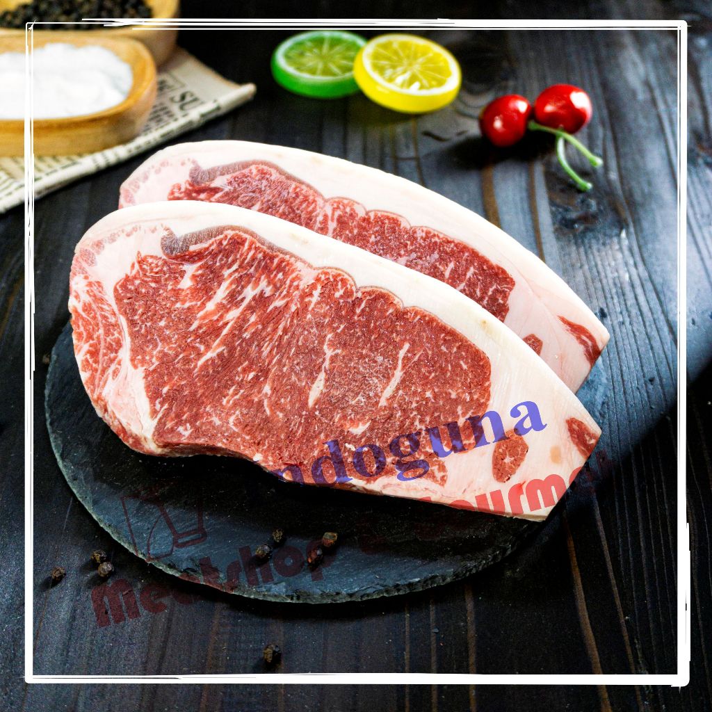 

USA American Beef Sirloin Striploin Certified Angus Beef CAB Steak