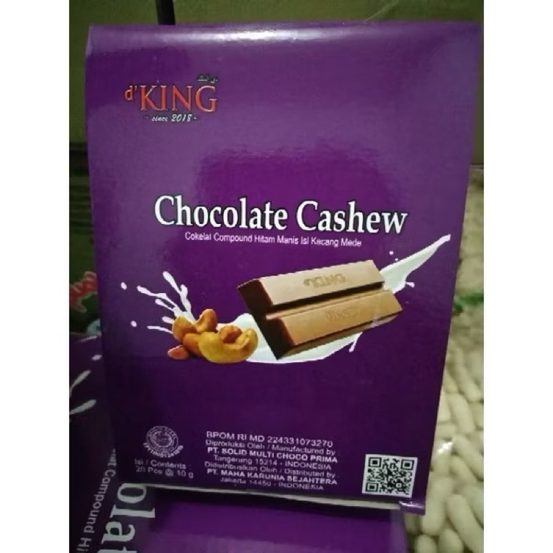 

coklat compound /cashew 1 pak isi 20pcs
