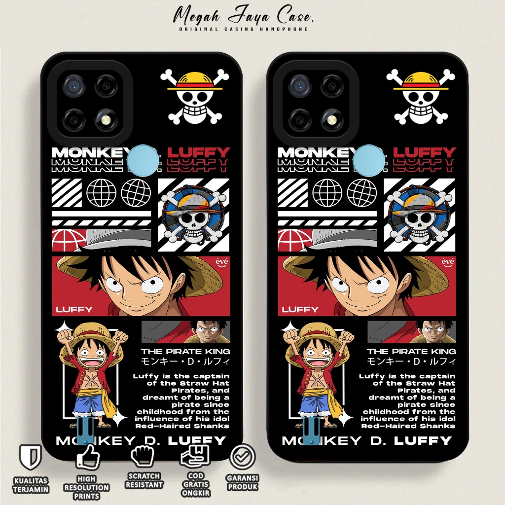 Softcase REALME C21 - Case Hp REALME C21 Motif ONE PIECE - Silikon Hp REALME C21 - Kondom Hp REALME 