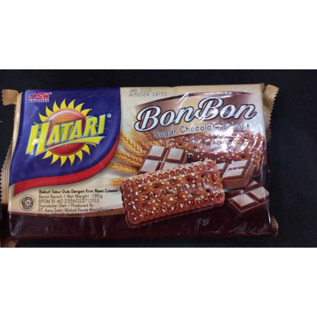 

HATARI BONBON SUGAR CHOCOLATE BISCUIT 190GR