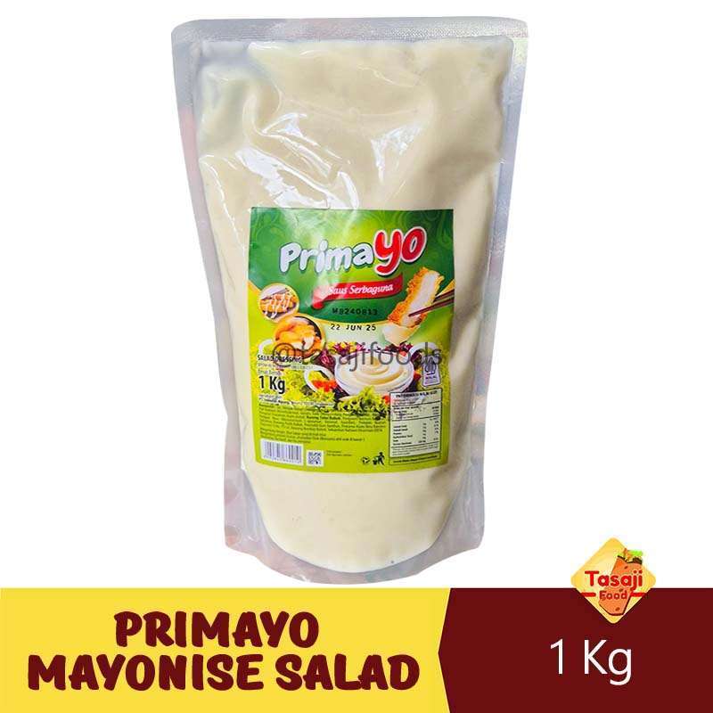 

PrimaYo Mayonaise Saus Serbaguna 1Kg / Mayonaise PrimaYo HIJAU 1Kg