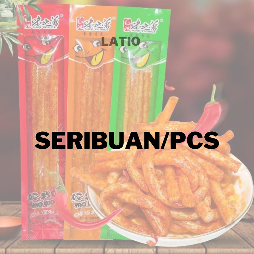 

Cemilan Kiloan Grosir Murah Tendon Stick Cemilan Khas China HALAL Makanan Ringan impor Camilan Viral Stick Spicy Stik Pedas Enak Pulled Strips Camilan Terjangkau Camilan Kampus Camilan Lebaran Kiloan Grosir