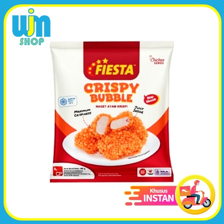 

Fiesta Nugget Crispy Bubble 400gr Nugget Ayam Crispy