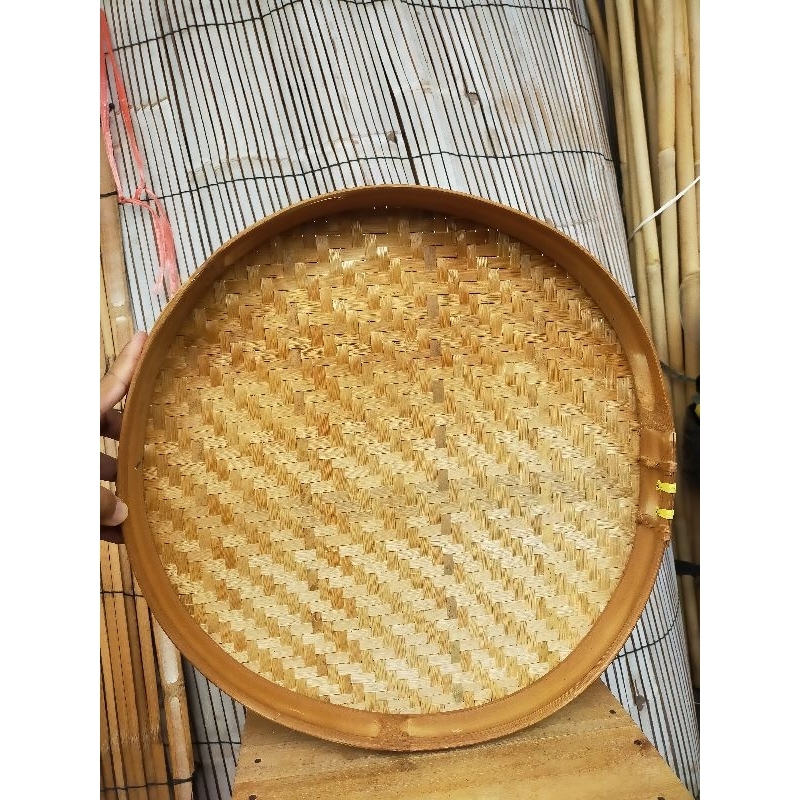 Tampah bambu - tampah besar - diameter 40 cm - tampah anyaman bambu