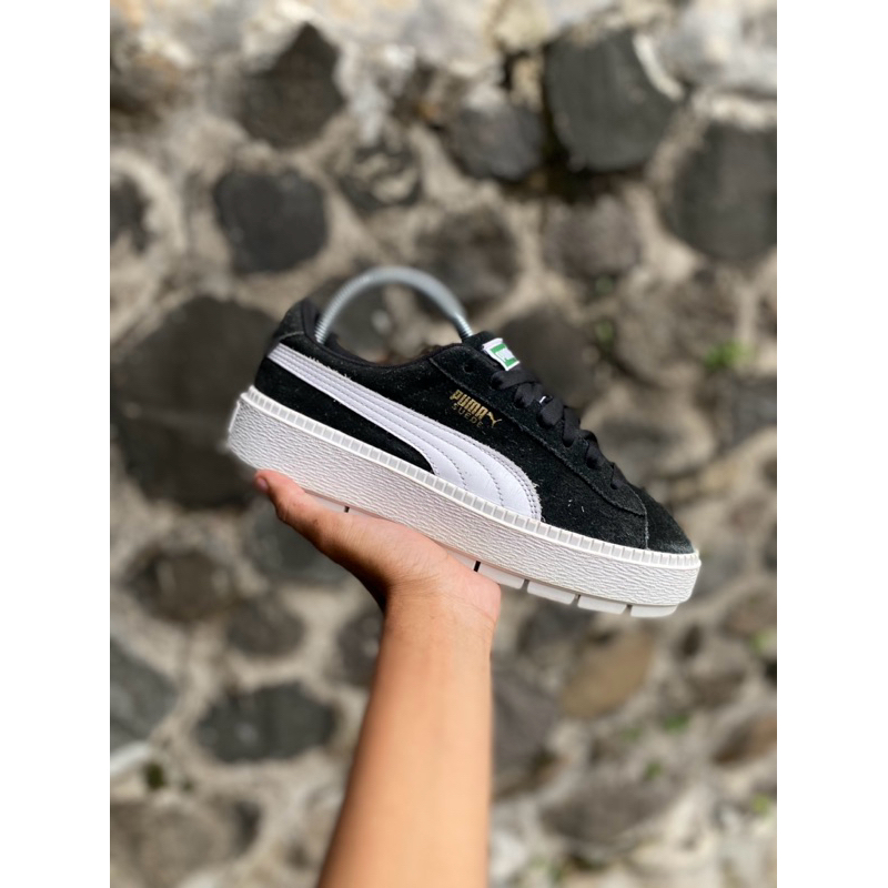 Puma Women Mayze Black White Second Bagus