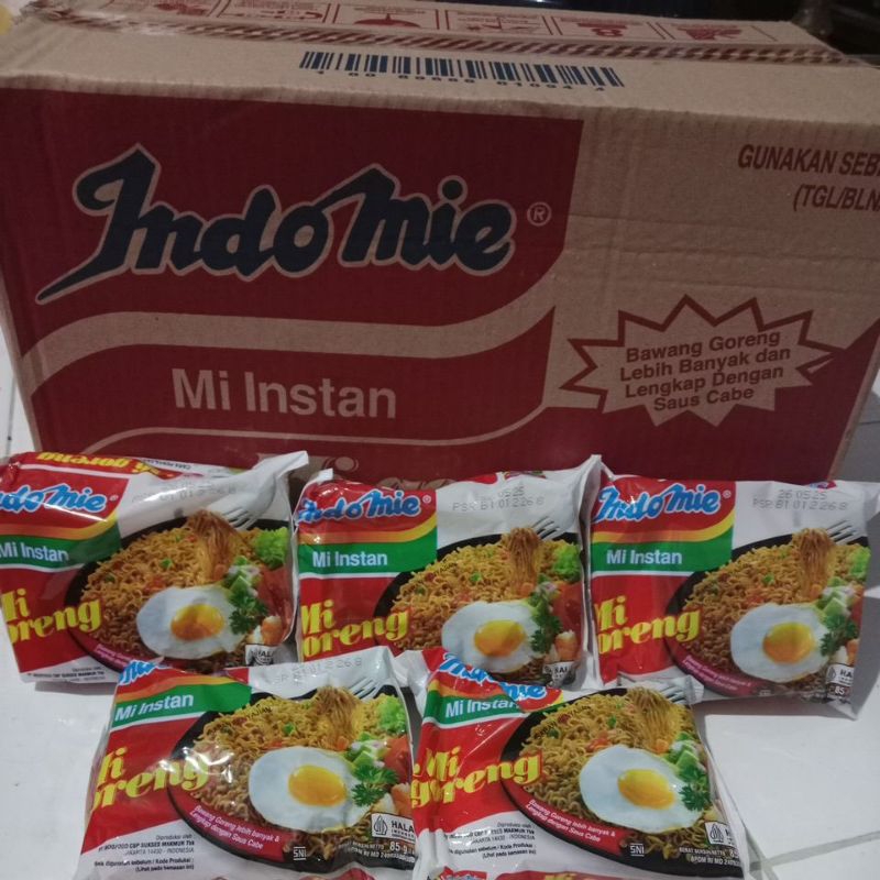 

MI GORENG 1 PAKET 5 PCS, [COD, INSTANT], INDOMIE MI GORENG 85G