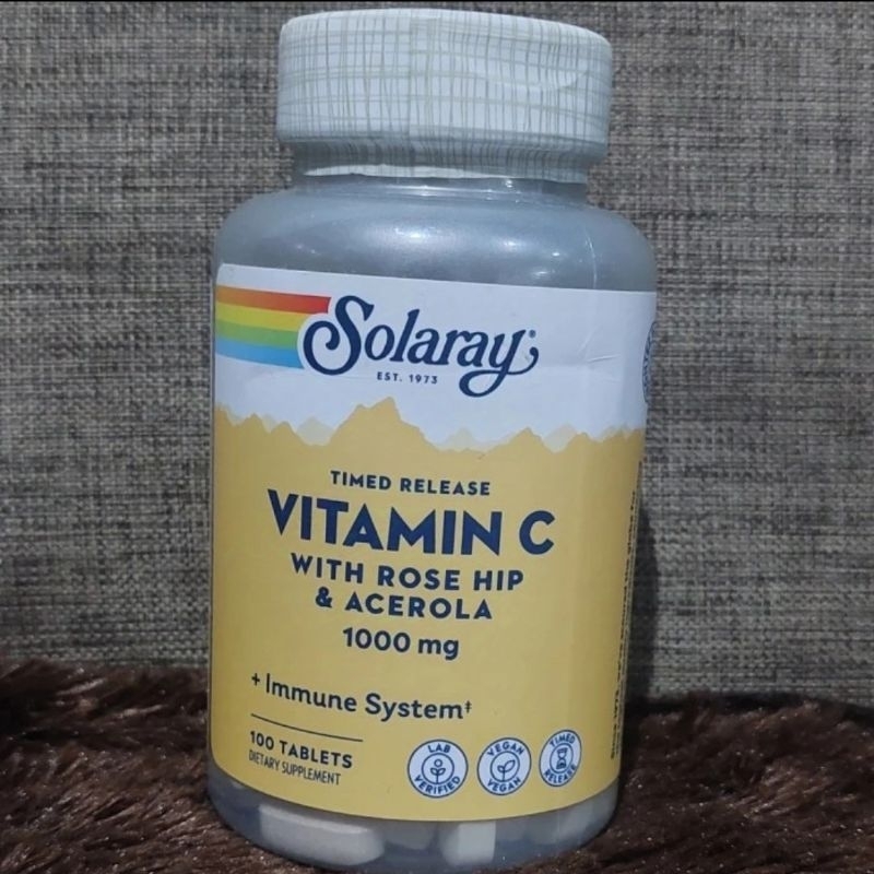 Solaray Time Release Vitamin C 1000mg, 100 VegCaps