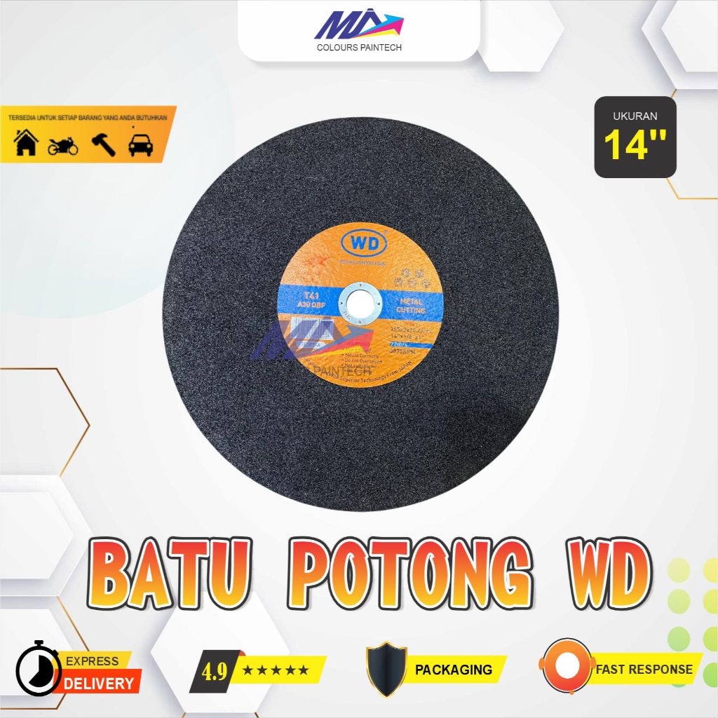 Mata CUT OFF 14 Inch WD Batu Gerinda Potong WD 14inch / Cutting Wheel WD 14