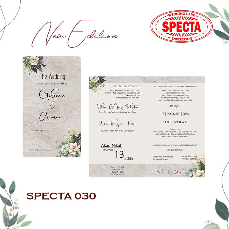 Undangan Pernikahan & Khitanan Custom Foto, Custom File Sendiri