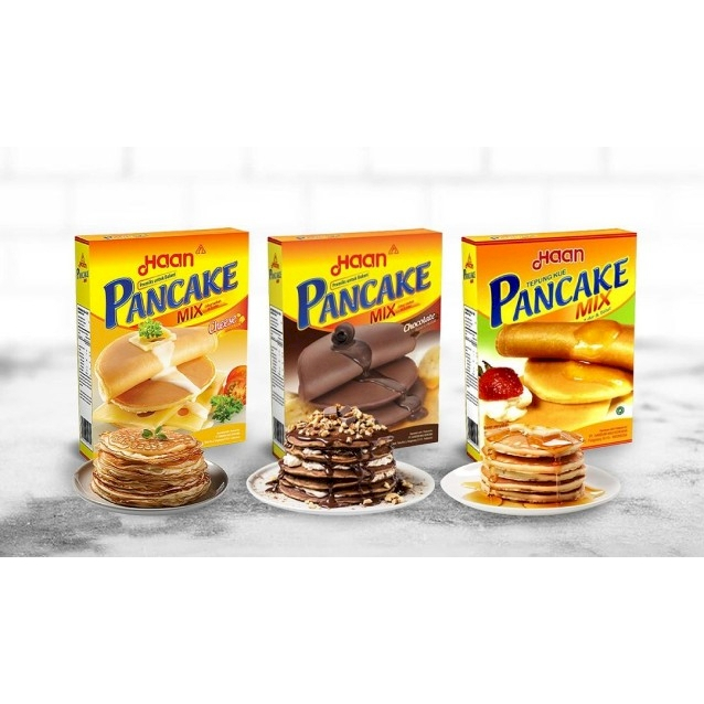 

Haan Pancake Mix Vanilla 180gr / Pancake Mix Cheese 150gr