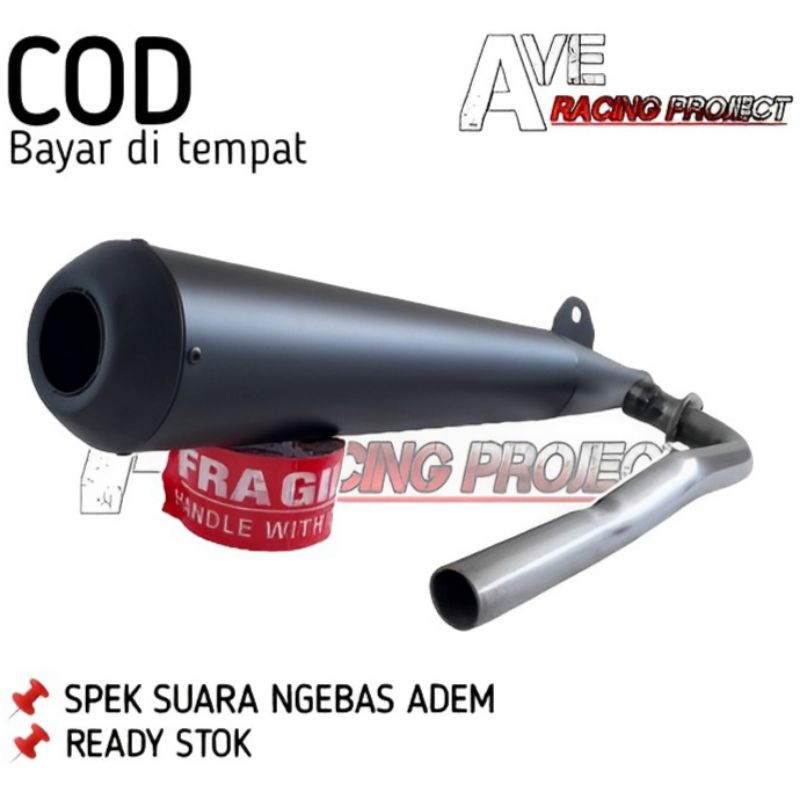 KNALPOT STANDAR RACING TSUKIGI ASTREA GRAND SUPRA X 100 LAMA