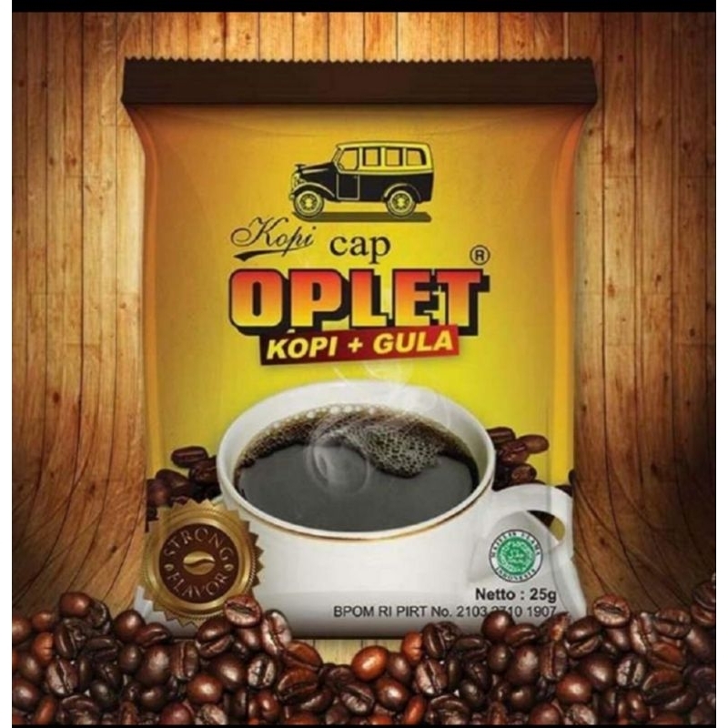 

OPLET KOPI STRONG FLAVOR + GULA 25gr RENCENG ISI 10 PCS