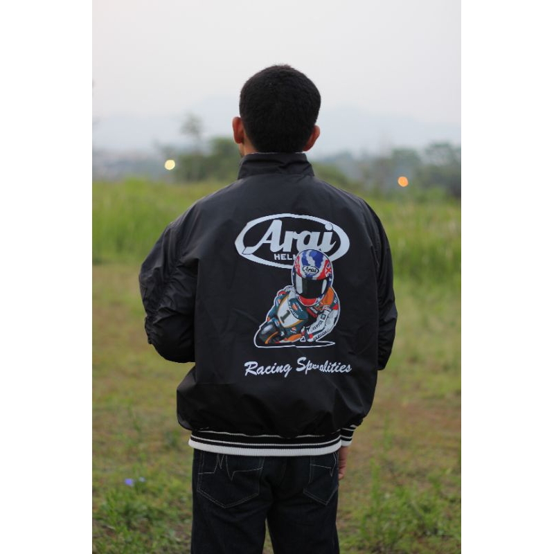 Jaket Motor Bomber Jaket Sunmori Jaket Model Arai