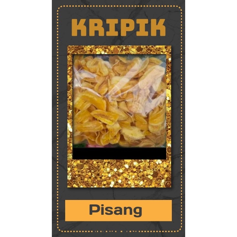 

Keripik pisang kepok kripik tipis asin manis gurih 400gr terlaris