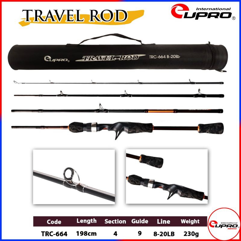 JORAN EUPRO TRAVEL CASTING ROD TRC664 8-20LB / TRS664 8-20LB | JORAN TRAVEL | CASTING | SPINNING