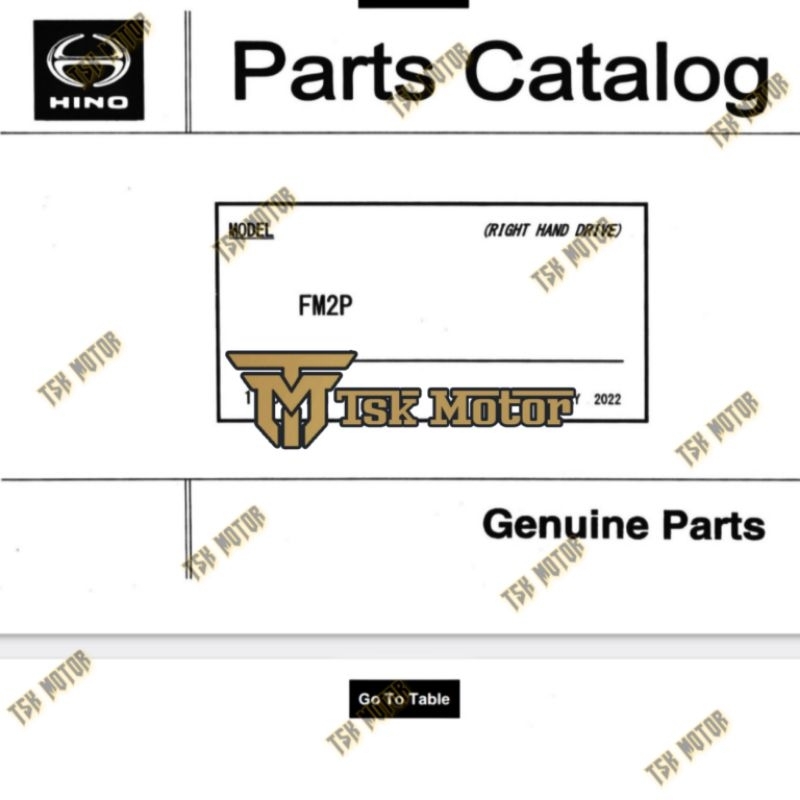 Softcopy PDF parts catalog hino ranger/hino lohan 500 new generation FM340TH FM340PL FM340PD FM2P Eu