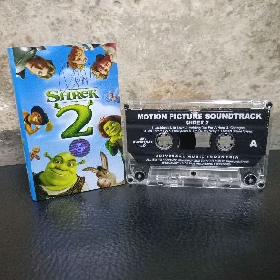 kaset pita Shrek VG kaset Soundtrack original
