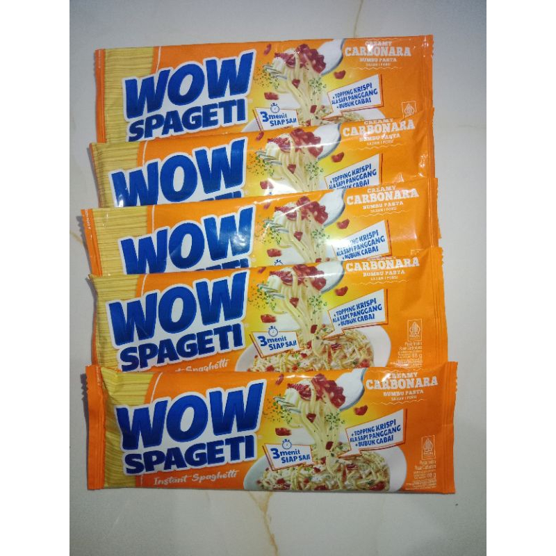 

Wow Spageti Carbonara dan Bolognese isi 5 biji ED Agustus 2025