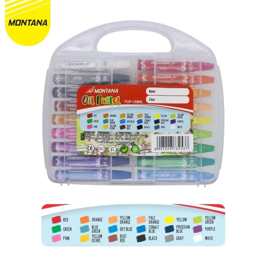 

Montana Oil Pastel / Krayon Minyak Montana 18 Warna / TOP-18 MN / 18 Color