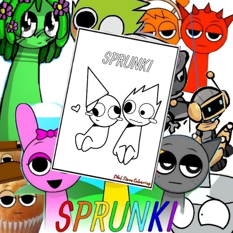 

Kertas Mewarnai Anak Tema Sprunki V1 / Kertas Gambar (11 Lembar) / Kertas Mewarnai Anak TK / PAUD / SD