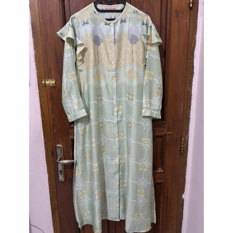 Preloved Ria Miranda Tunic Dress Green