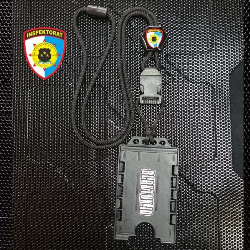 

Lanyard tactical holder id card Slide exagonal logo INSPEKTORAT ITWASUM ITWASDA