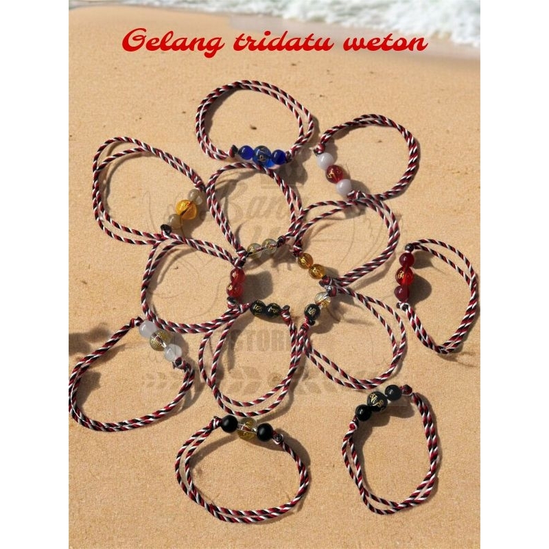 Gelang tridatu weton free koin dan kura kura keberuntungan