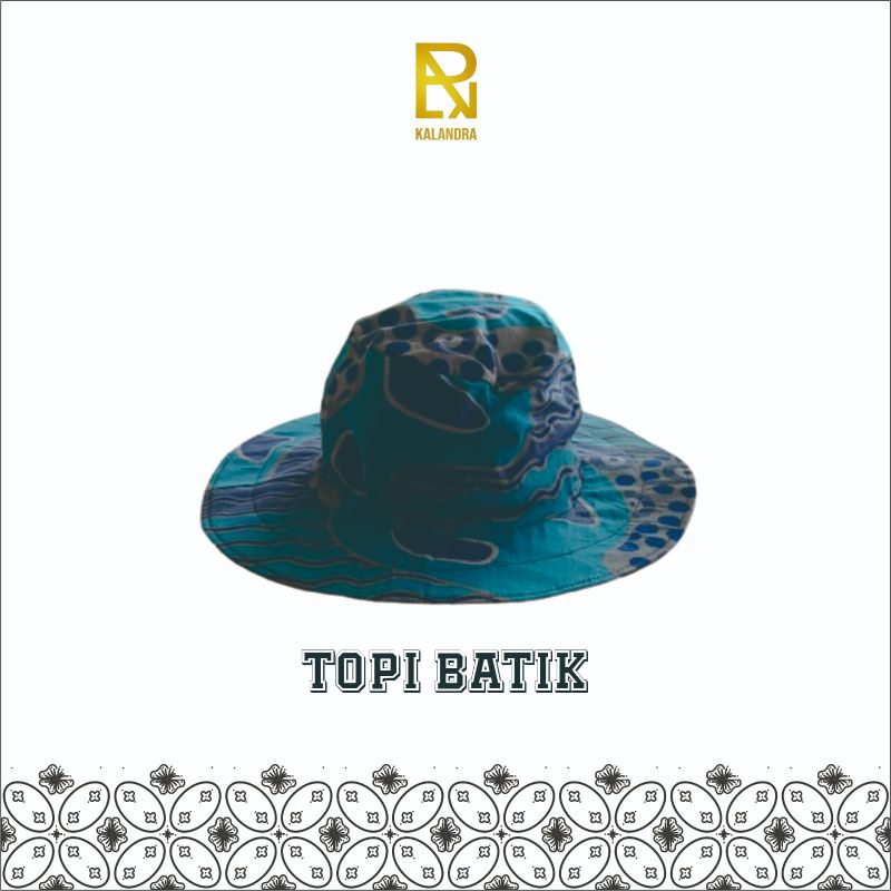 Topi Pantai Dewasa Bolak Balik (Topi Batik)