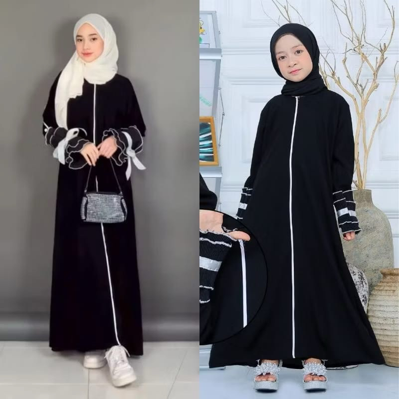 Abaya Basic Abaya Turkey Hitam Abaya Arab Saudi Hitam Abaya Dhubai Maxi Dress Motif List Silvana
