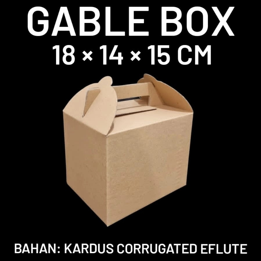 

10 Pcs Box Hampers Kue Kering DusTakeaway Cokelat Polos Ukuran 18 x 14 x 15cm