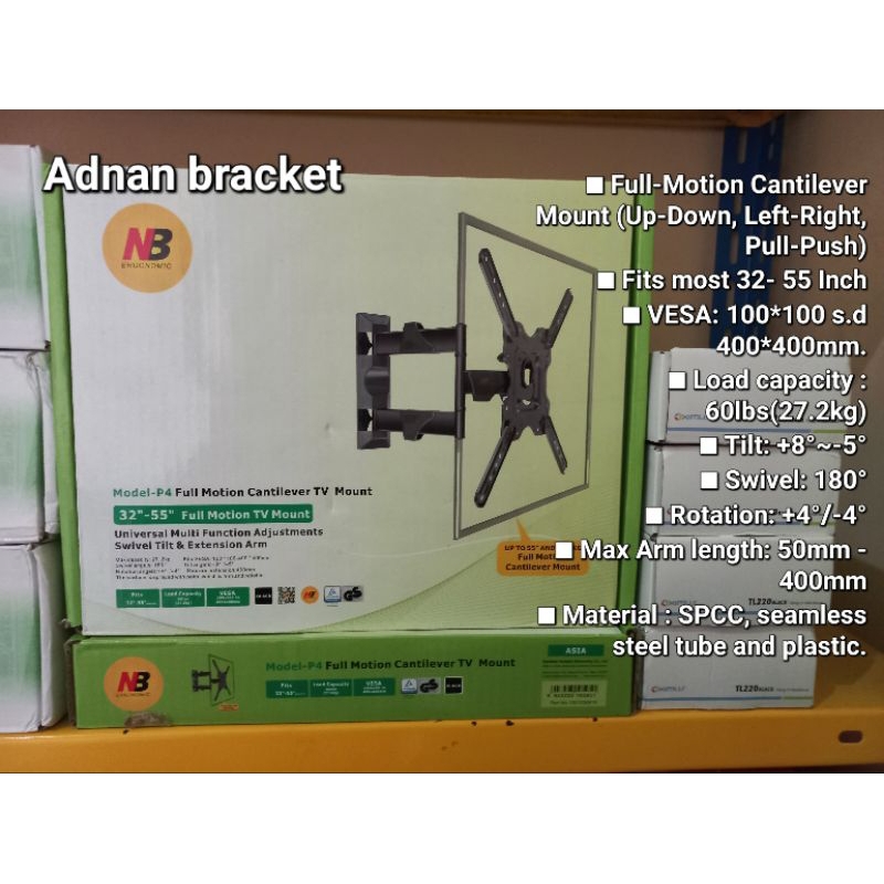 BRACKET TV NORTH BAYOU P4
