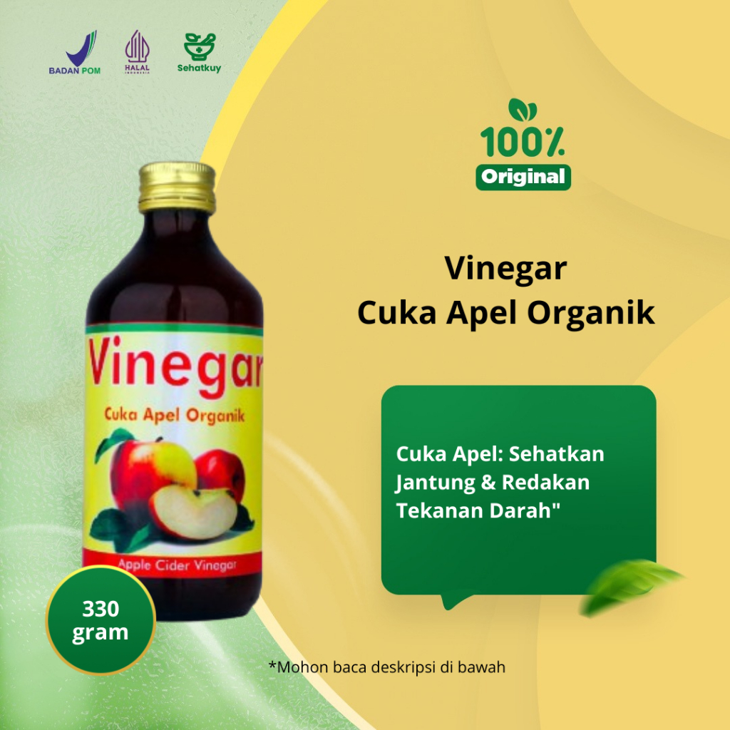 

Cuka Apel Vinegar / Apple Cider Vinegar Alami 330gr