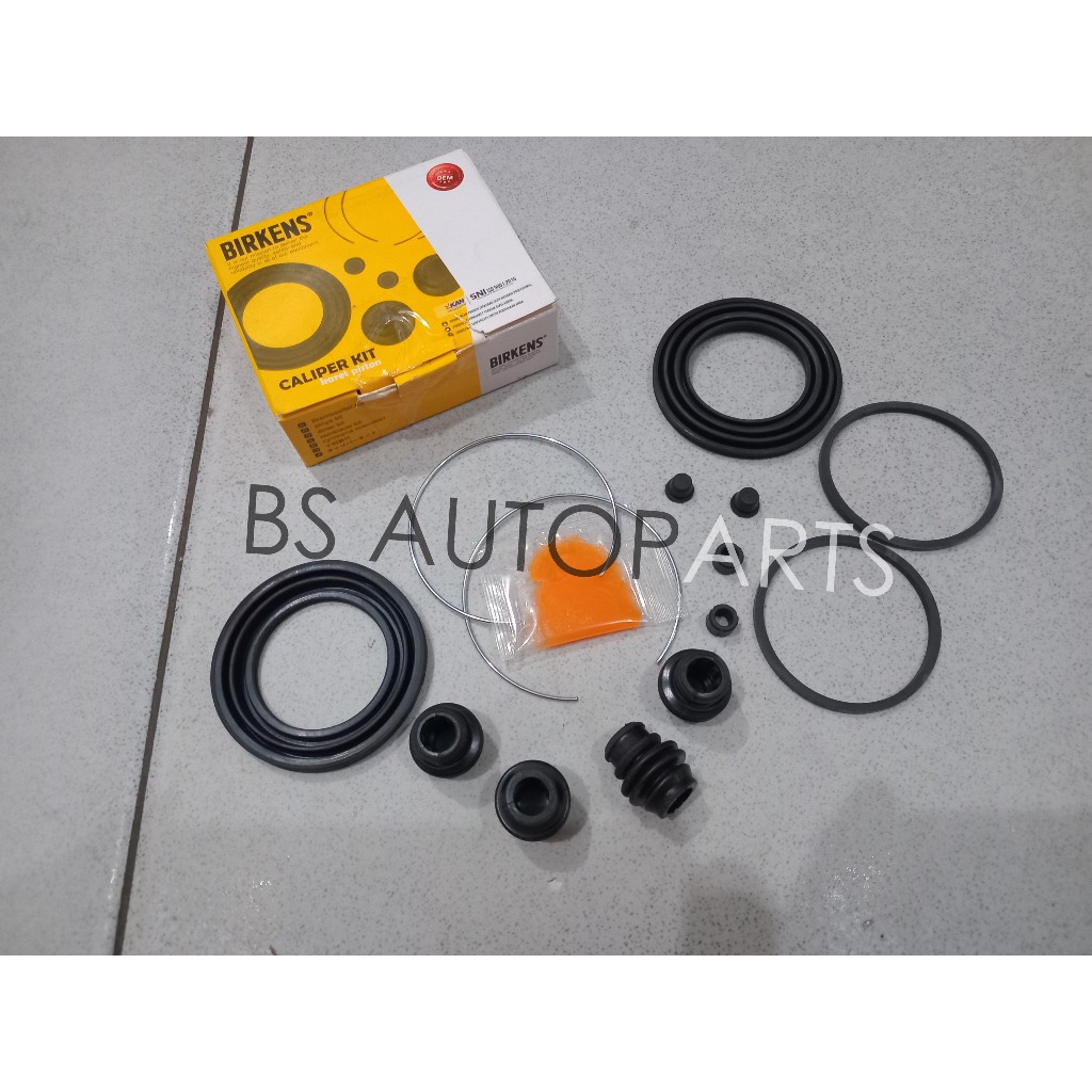 Front Caliper Kit Karet Cakram Honda CRV CR V Gen2 Gen 2 - Birkens