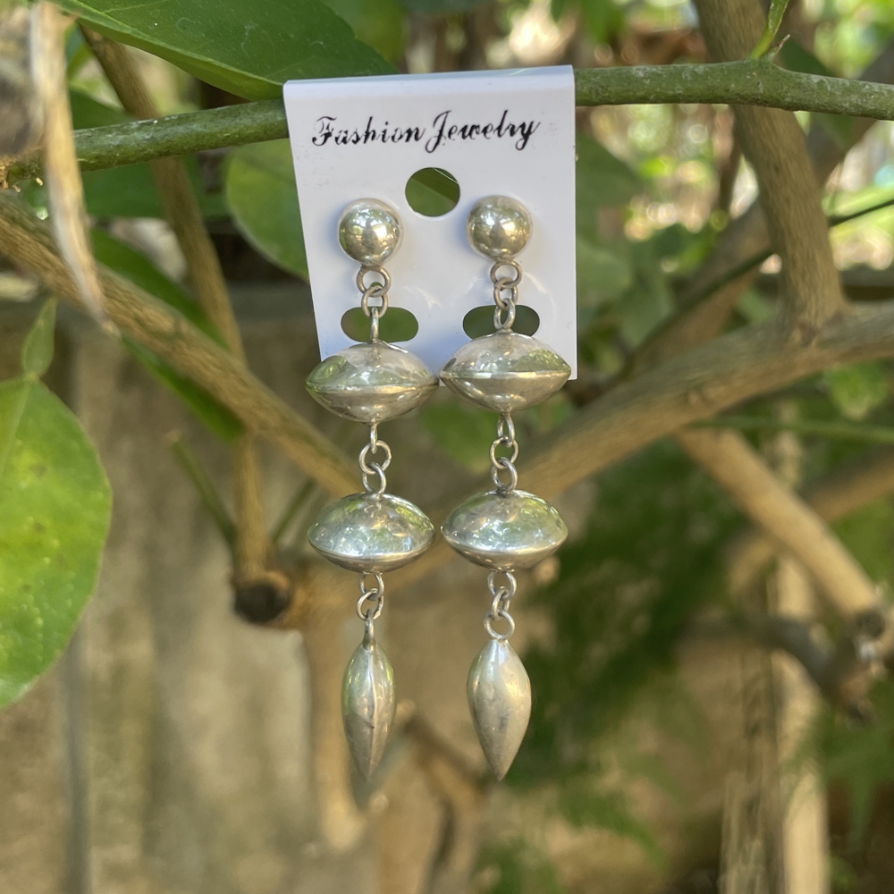 Anting Earrings Sumpel Stud Tusuk Giwang Perak Silver Bali Asli 925 Panjang Tumpuk Vintage Wanita Pe