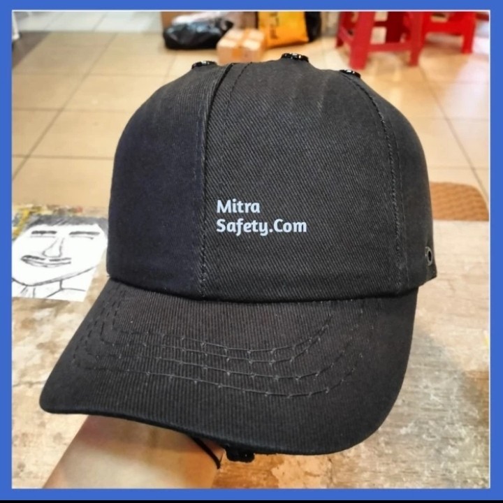 Topi Safety Bump Krisbow / Safety Cap Krisbow Hitam'
