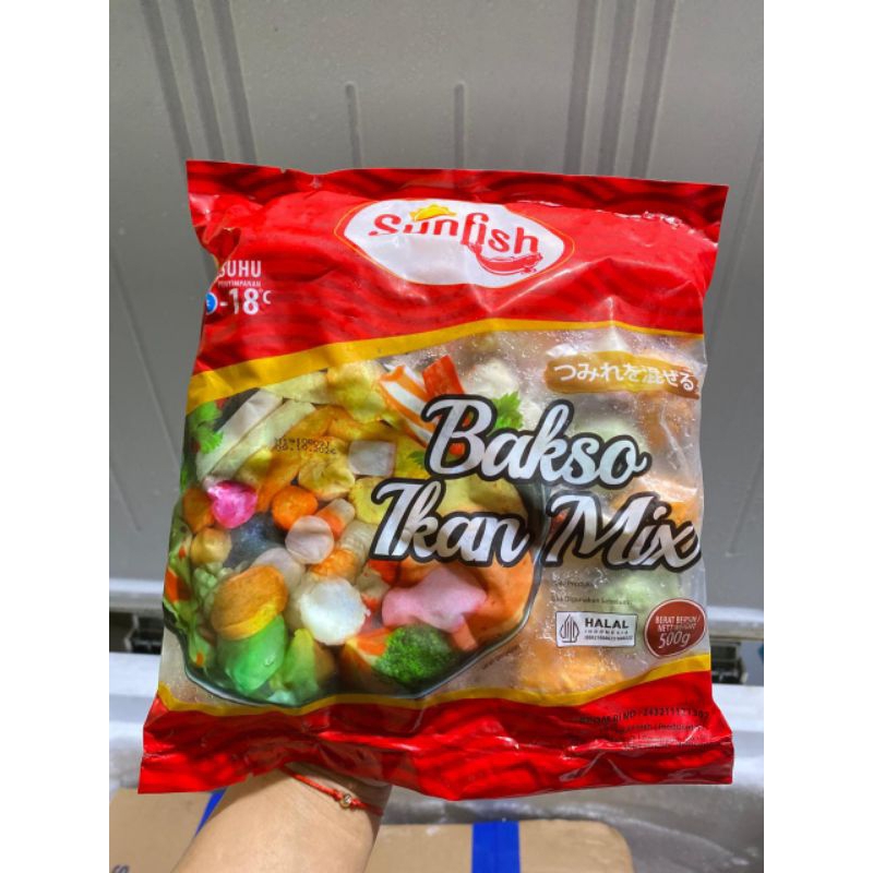 

Sunfish olahan bakso ikan mix & udang 500g