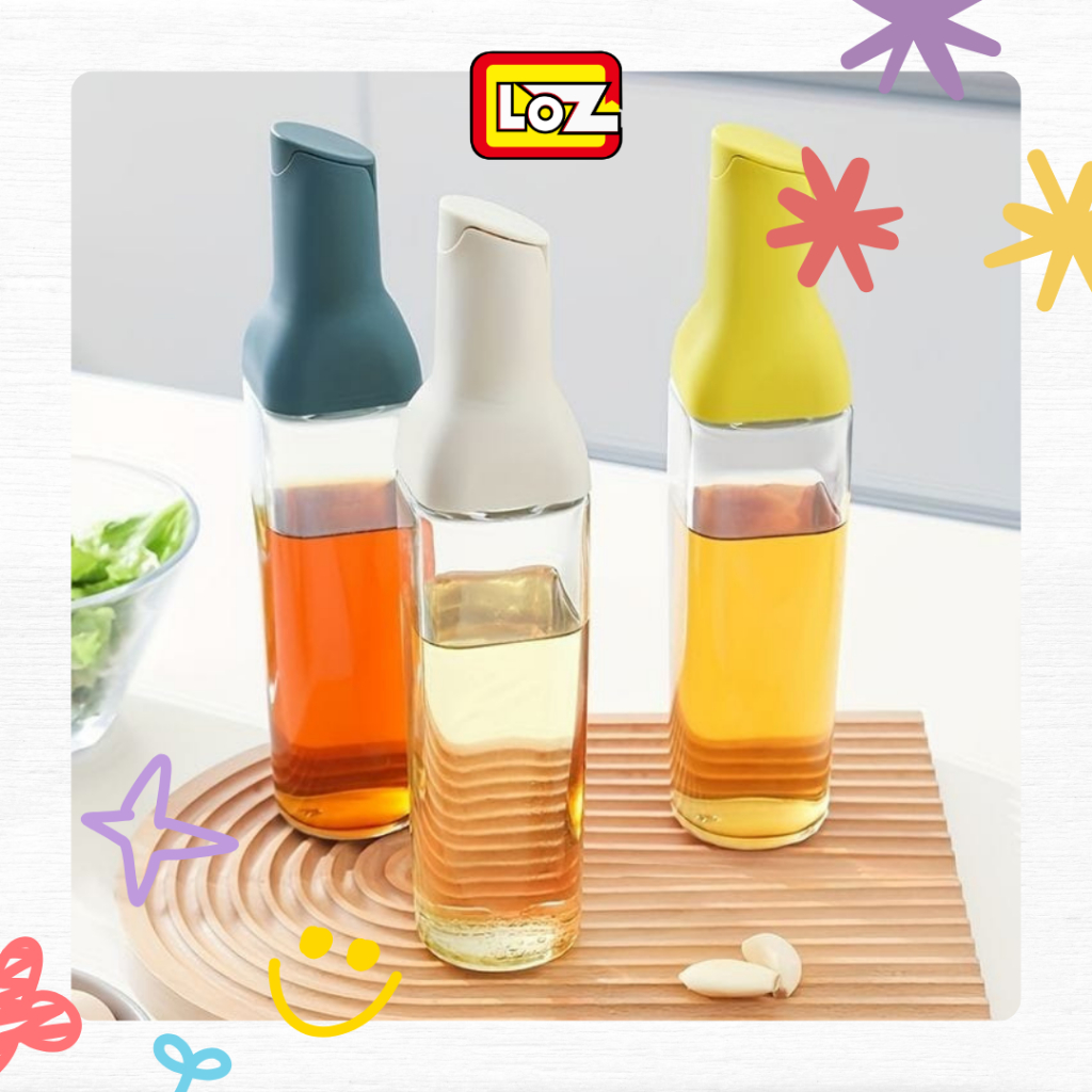 Botol Minyak Kaca Aesthetic Kekinian Oil Dispenser Tempat Penyimpanan Minyak Goreng