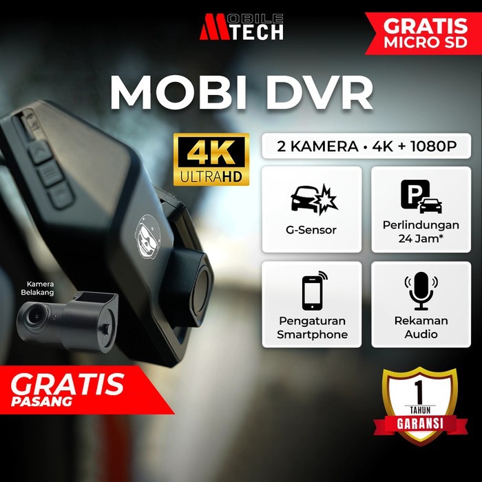 MOBI DVR DASHCAM MOBILETECH X MOTOMOBI