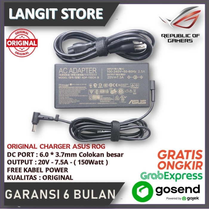 Charger Ori Laptop Asus ROG Strix G512LI 20V-7.5A (150 Watt)