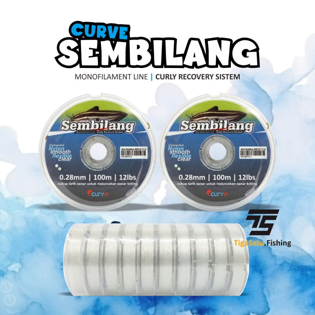 Senar Pancing Curve Sembilang 100m Anti Keriting