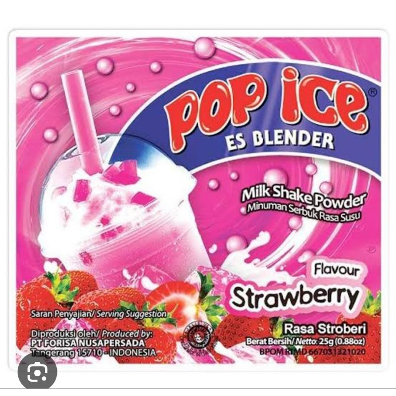 

Pop ice strawbery