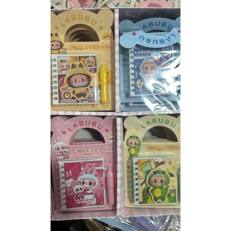 

1 BOX NOTEBOOK PEN LABUBU PREMIUM ISI 24