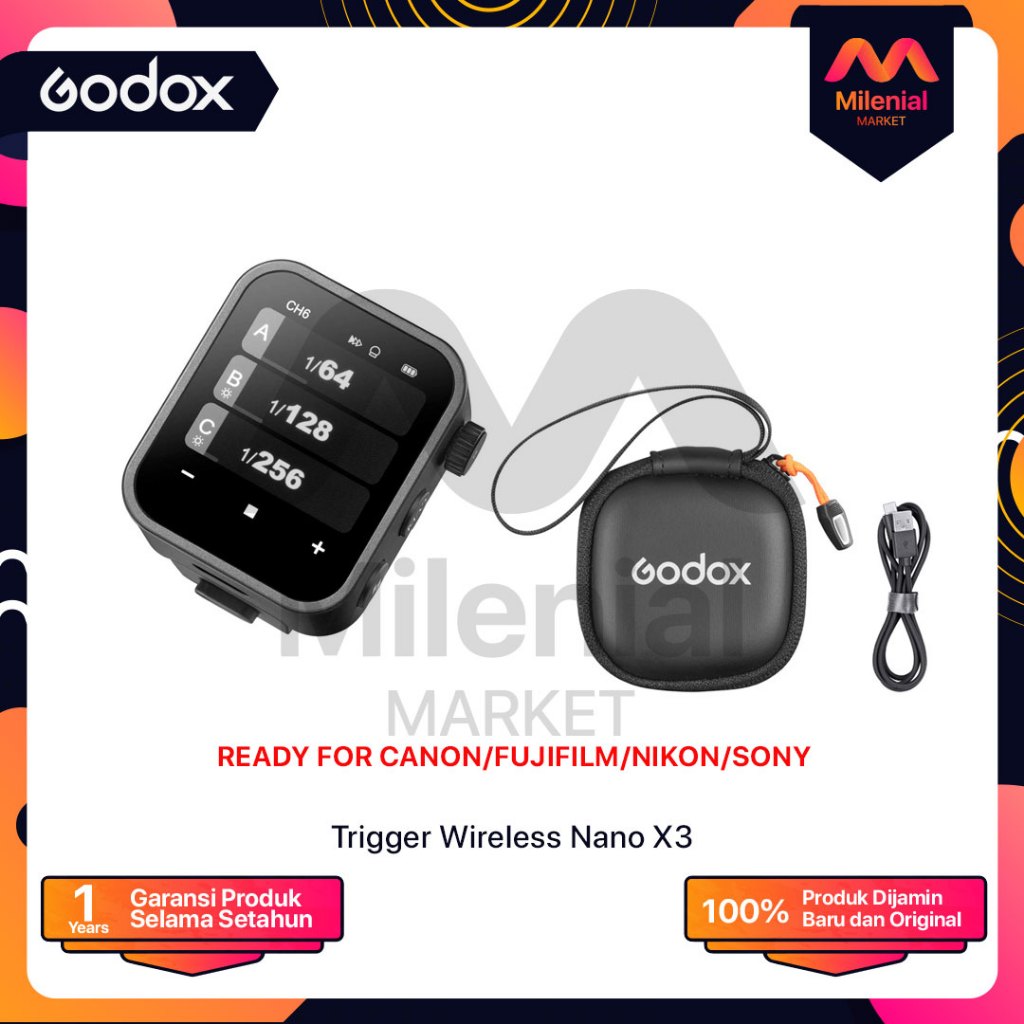 Godox X3 Trigger Touchscreen TTL Wireless Flash Trigger Godox X 3