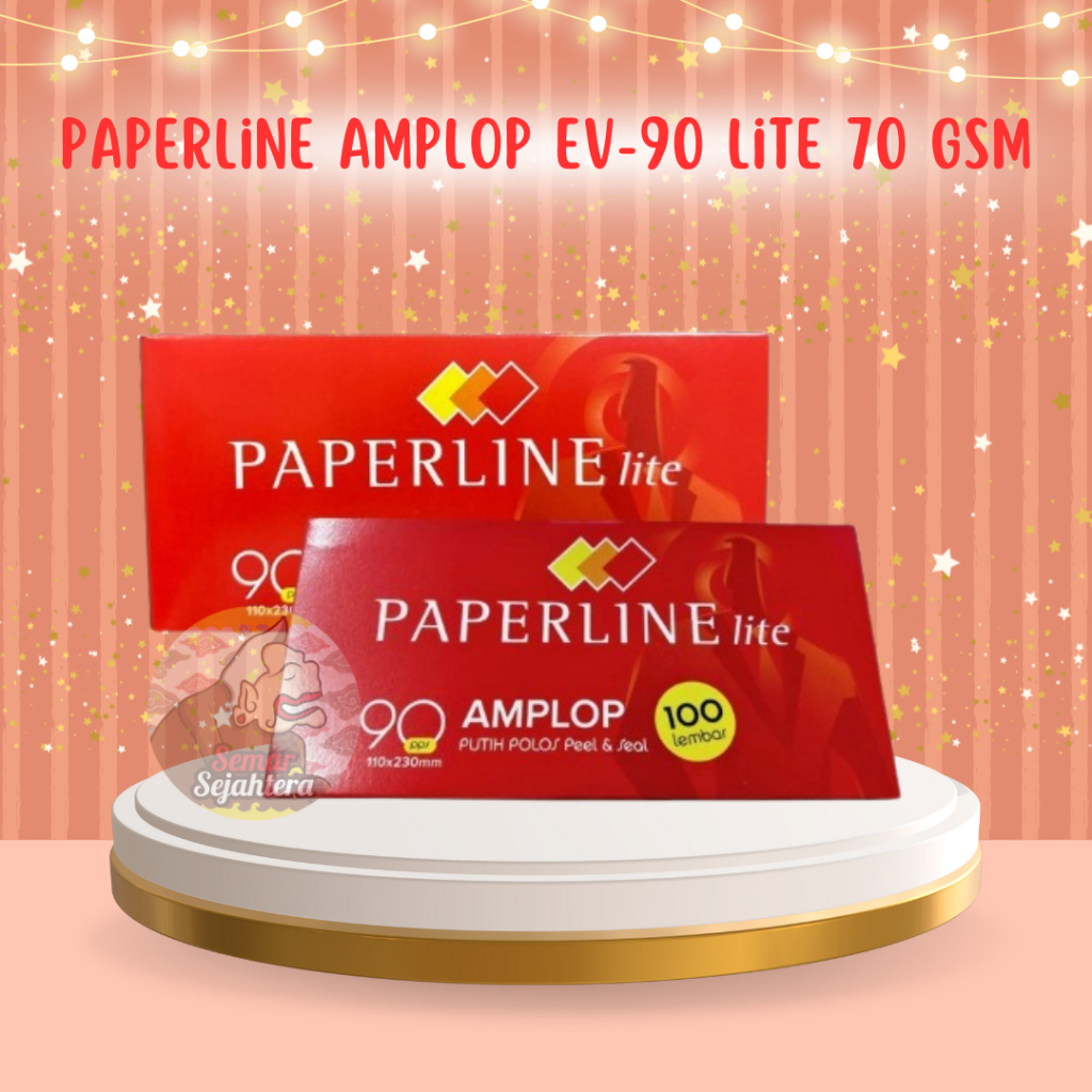 

[PAK] AMPLOP PUTIH POLOS PAPERLINE EV-90 LITE 70 GSM (100 LEMBAR)