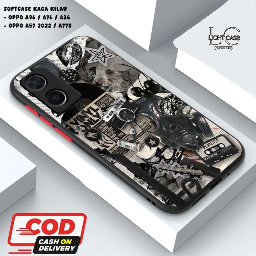 LIGHT CASE SOFTCASE GLOSSY (KACA KILAU) OPPO A96 / A76 / A36 || OPPO A57 2022 / A77S dan ALL TYPE SM