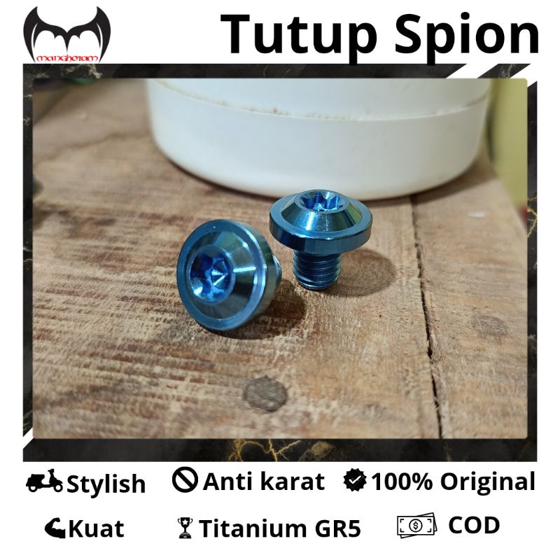 Baut Tutup Lubang Spion Titanium Motor Yamaha Harga Sepasang