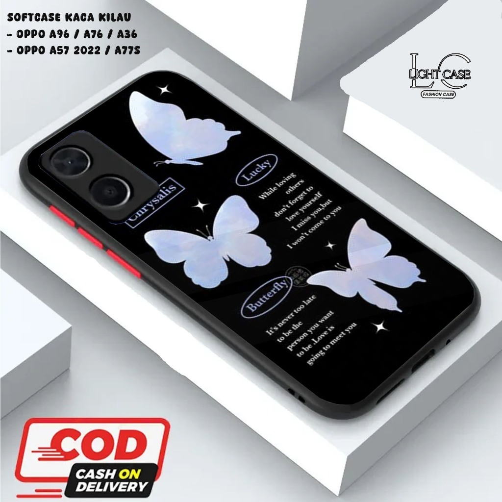 LIGHT CASE SOFTCASE GLOSSY (KACA KILAU) OPPO A96 / A76 / A36 || OPPO A57 2022 / A77S dan ALL TYPE SM