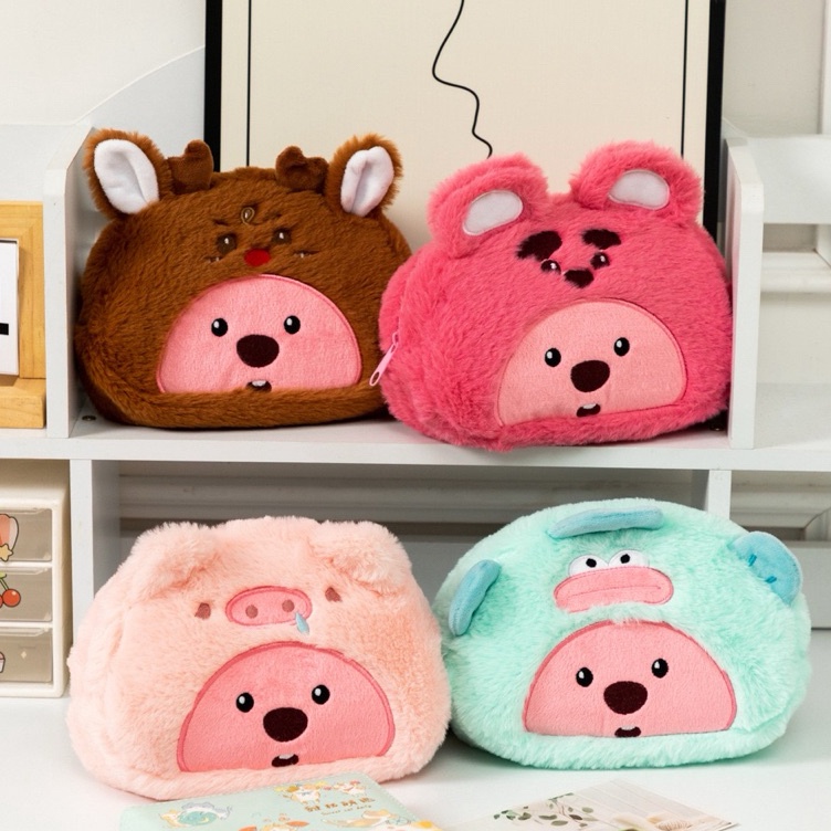 

KODE B4U TEMPAT PENSIL BULU HALUS LOOPY 1775 POUCH MAKEUP LUCU UNIK LOOPY RUSA LOTSO HANGDOYON