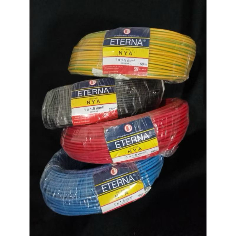KABEL LISTRIK ETERNA 50 meter NYA 1×1,5