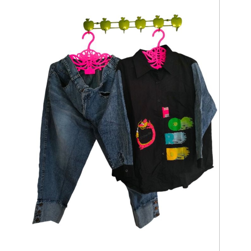 blouse satu set celana